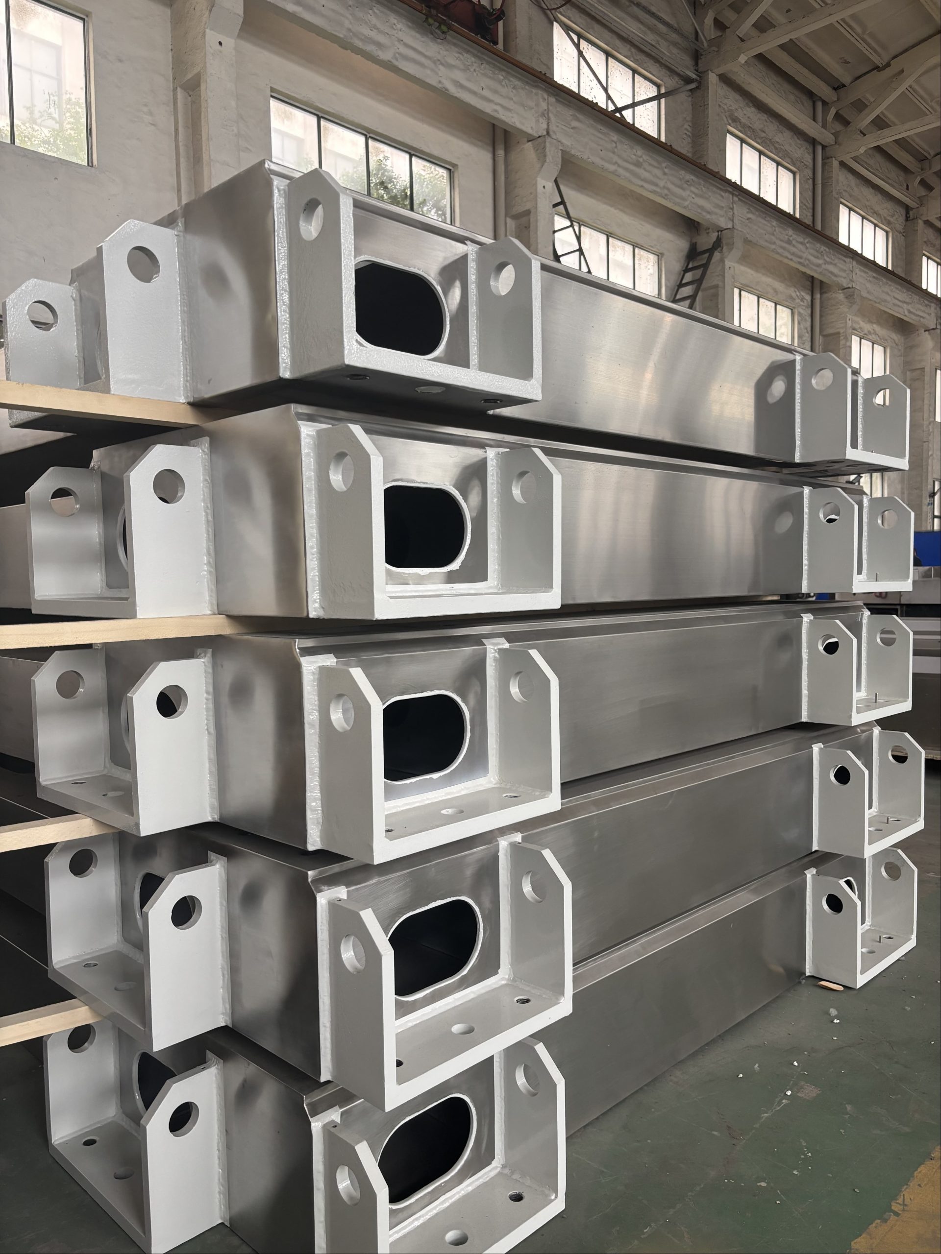 Custom welded stainless steel structural beam