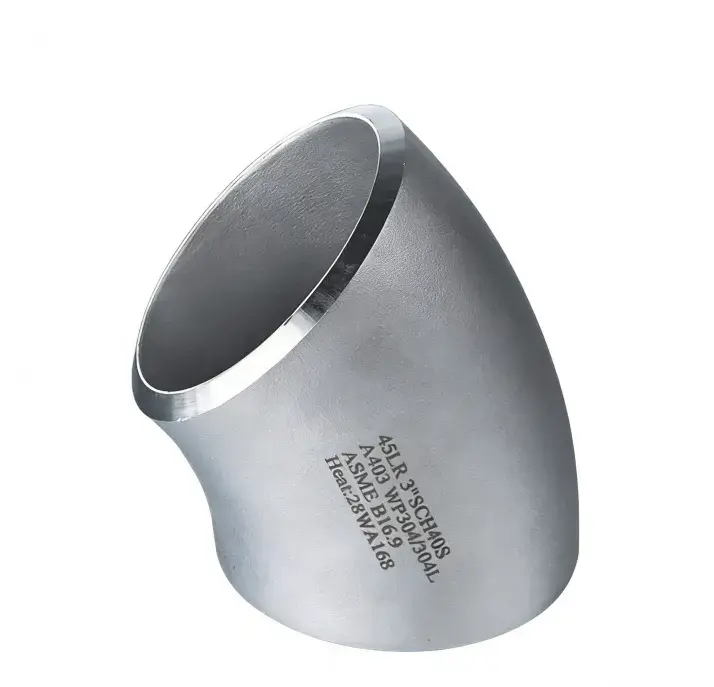 Stainless Steel 45° Long Radius Butt-Weld Elbow